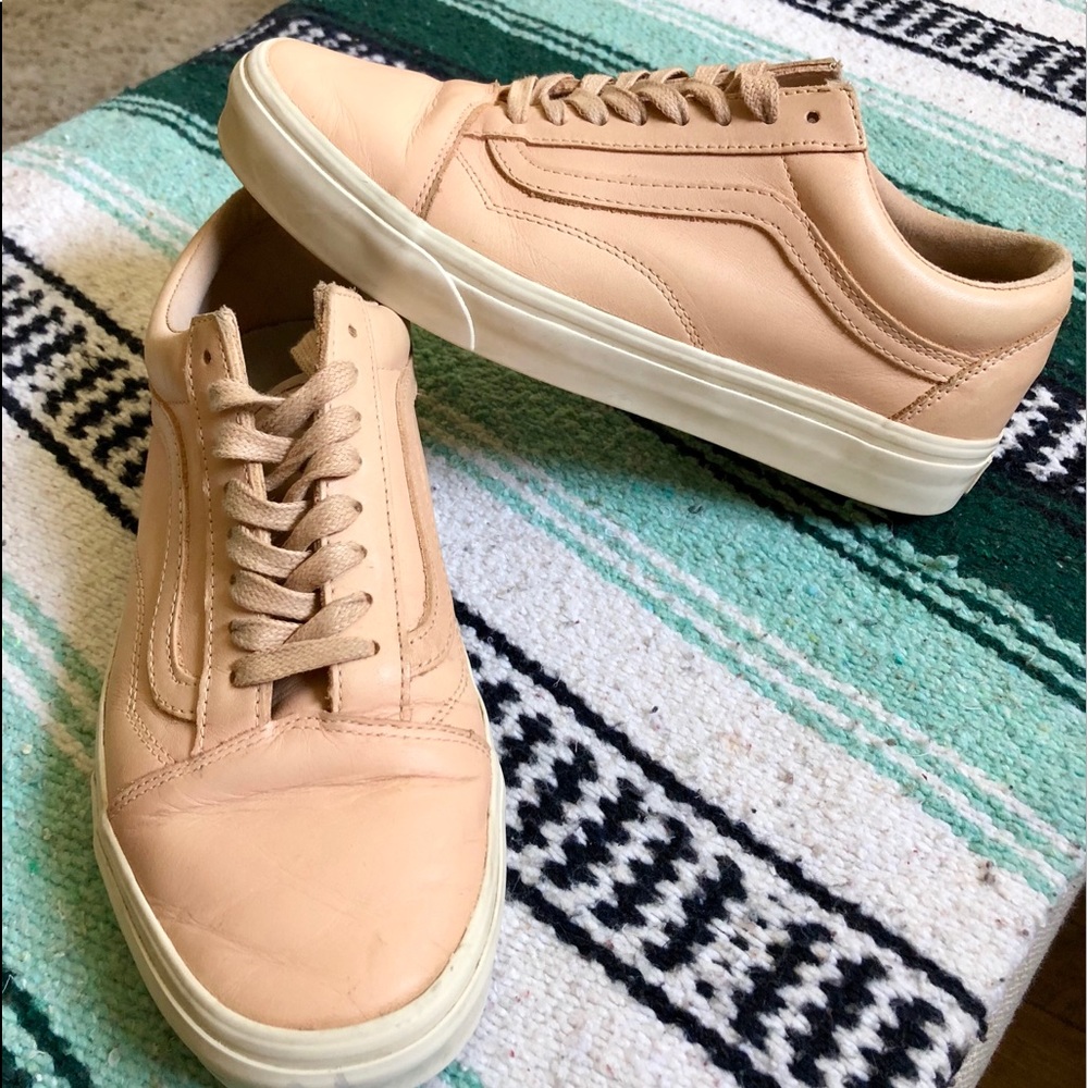 Vans VEGGIE TAN LEATHER OLD SKOOL DX